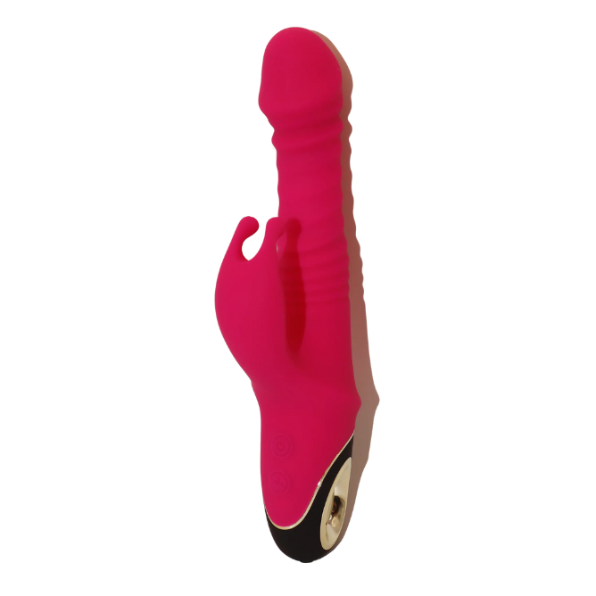 Thrusting Rabbit Vibrator Pink UK Sex Toys