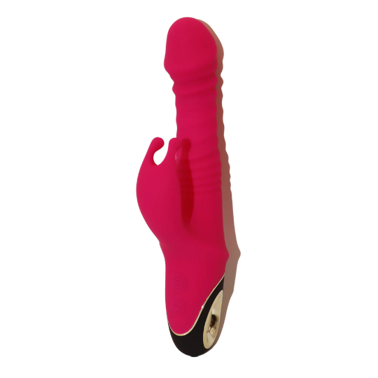 Thrusting Rabbit Vibrator Pink UK Sex Toys