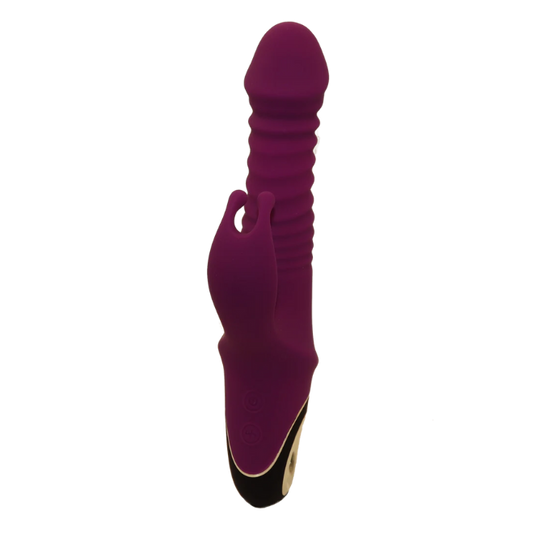 Thrusting Rabbit Vibrator Purple UK Sex Toys