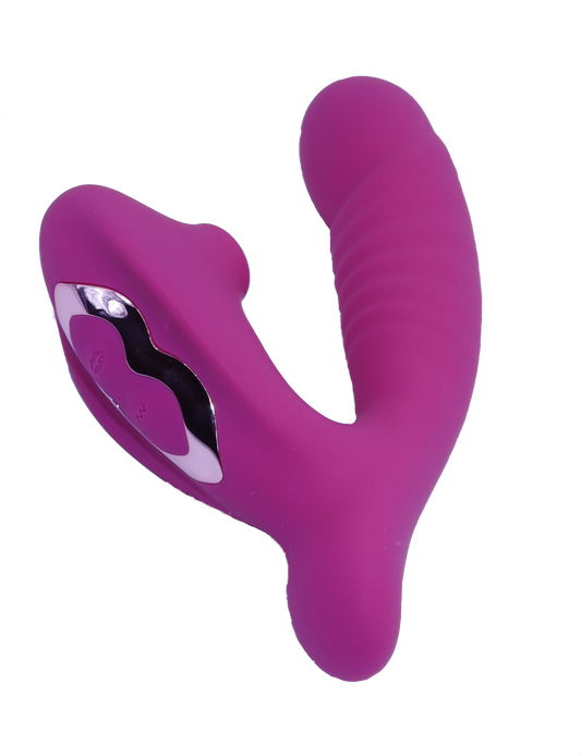 Clitoral suction and G-spot vibrator